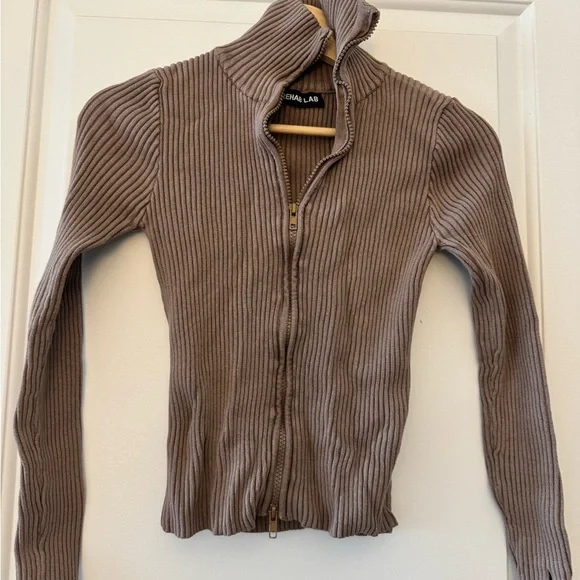 Queen Poison Ribbed Brown Cardigan - Picture 2 of 6